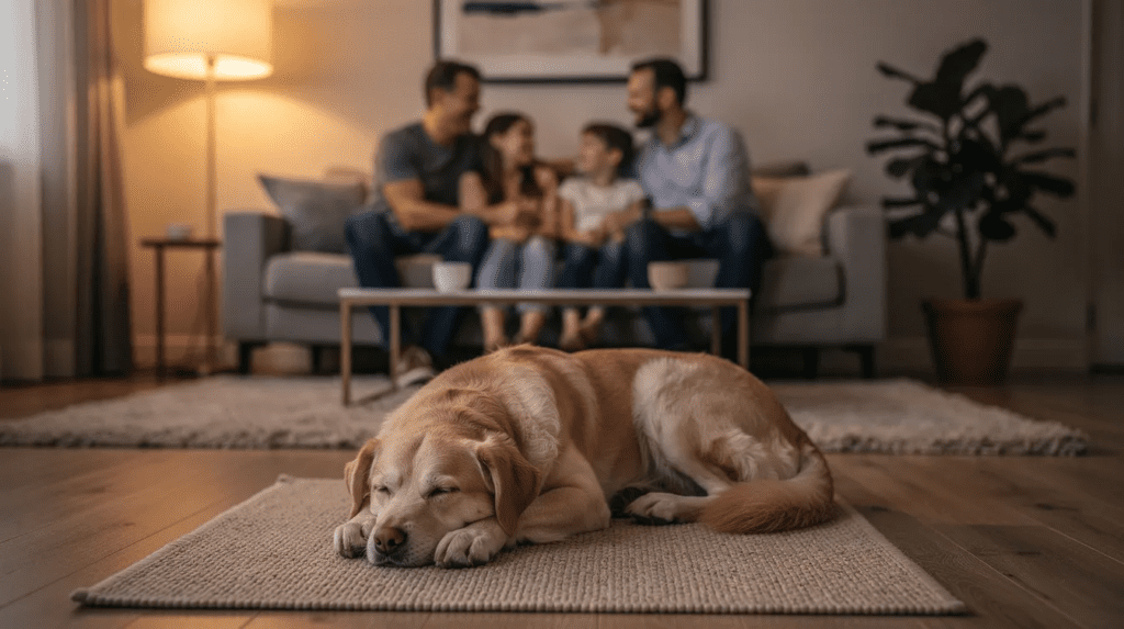 How to stop a dog from licking people during visits