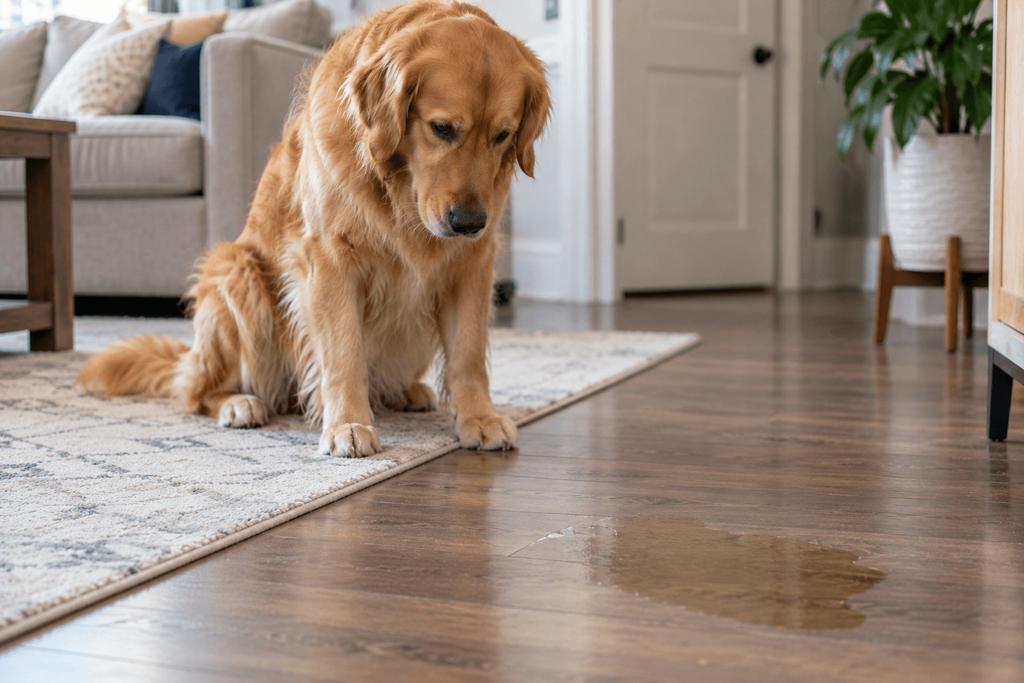 Dog potty training regression during puppy house training